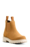 Ariat Lug Sole Chelsea Boot In Wheat Suede