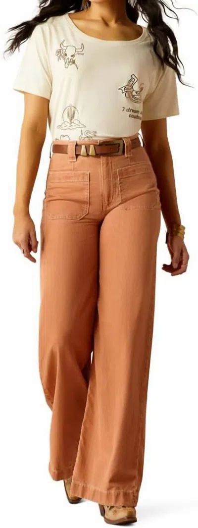 Ariat Lyla Trouser Jeans In Coral In Brown