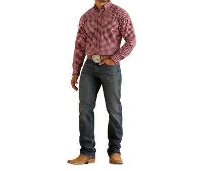 Ariat M2 Traditional Relaxed Stretch Pro Series Ray Boot Cut Jeans In Atlas In Blue