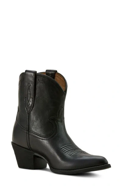 Ariat Maggie J Toe Short Western Boot In Black