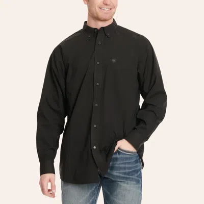 Ariat Men's 360 Airflow Black Long Sleeve Vented Shirt