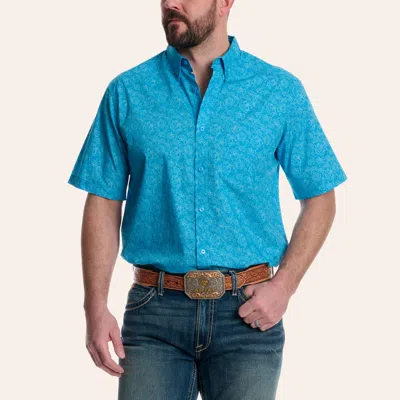 Ariat Men's Addison Blue Paisley Print Shirt