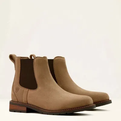 Ariat Wexford 10061290 Boots Mens Caramel Suede Round Toe Chelsea Zogg1365 In Multi