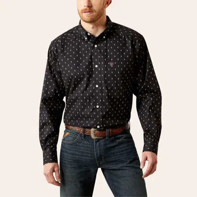 Ariat Men's Black Aztec Dot Western Shirt