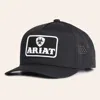 Ariat Men's Black Performance Logo Patch Cap In Black