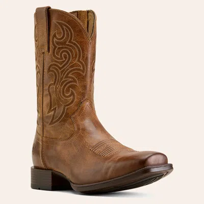 Ariat Men's Bodie Honey Tan Square Toe Cowboy Boots In Brown