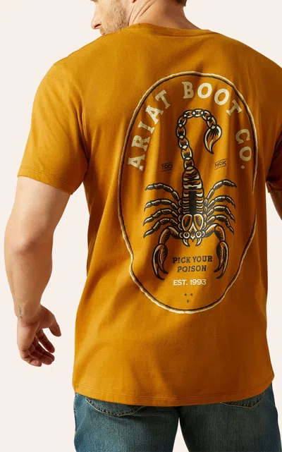 Ariat Men's Bone Brown Scorpion Seal Graphic T-shirt