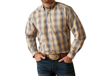Ariat Men's Casey Pro Series Me Shirt In Khaki In Multi