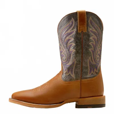 Ariat Men's Cattle Call Smokey Boot In Tan/purple In Multi