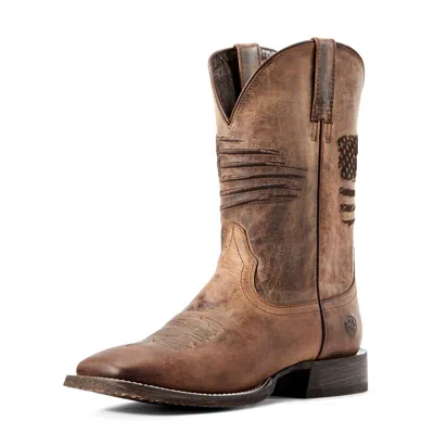 Ariat Men's Circuit Patriot Western Boot In Weathered Tan In Multi
