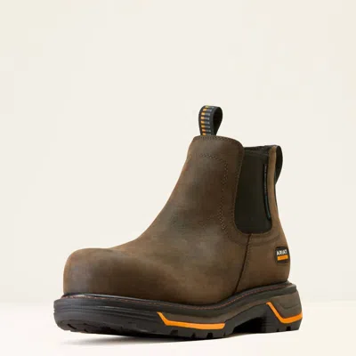Ariat Men's Comp-toe Big Rig Chelsea Work Shoe In Dark Brown