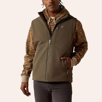 Ariat Men's Dark Green Logo Softshell Vest