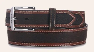 Ariat Men's Diesel Brown Classic Leather Western Belt