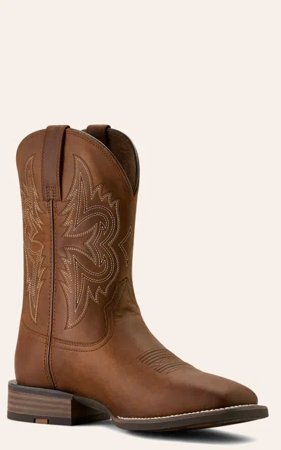 Ariat Men's Distressed Rich Brown Big Rig Wide Square Toe Boots