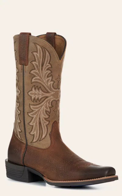 Ariat Men's Earth Brown Bomber Narrow Cutter Toe Cowboy Boots In Multi