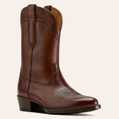 Ariat Men's Easton Honey Bee Brown Round Toe Cowboy Boots