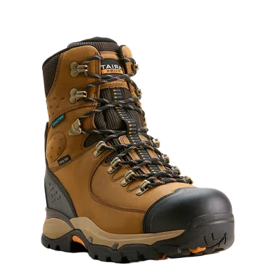 Pre-owned Ariat Men's Endeavor 400g Insulated Dusted Brown Work Boot 10053775