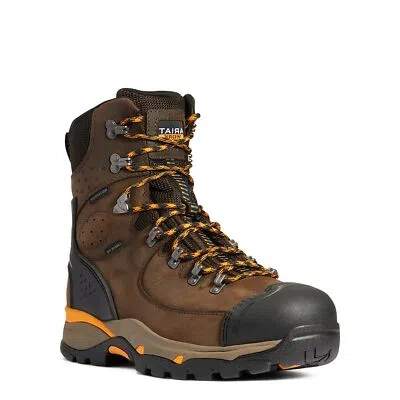 Pre-owned Ariat Men's Endeavor 8" H2o Chocolate Brown Boot 10038373