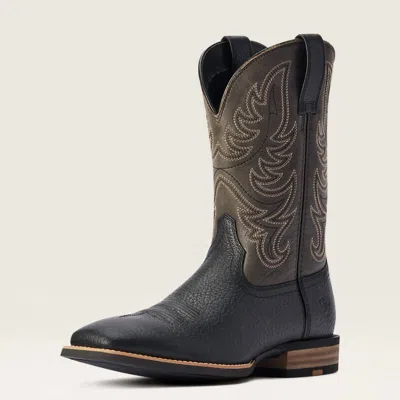 Ariat Men's Everlite Countdown Western Leather Square Toe Boot In Black