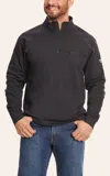 Ariat Men's Fr Black 1/4 Zip Pullover In Black