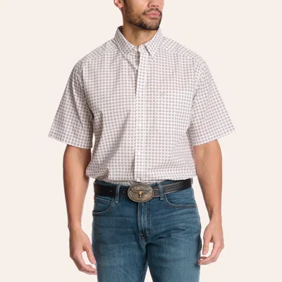 Ariat Men's Franz White Geo Print Shirt