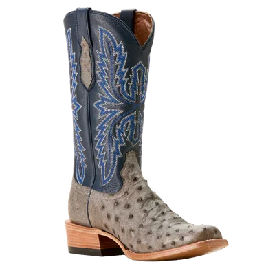 Pre-owned Ariat Men's Futurity Relentless Buckles Cowboy Boot 10053826 In Blue