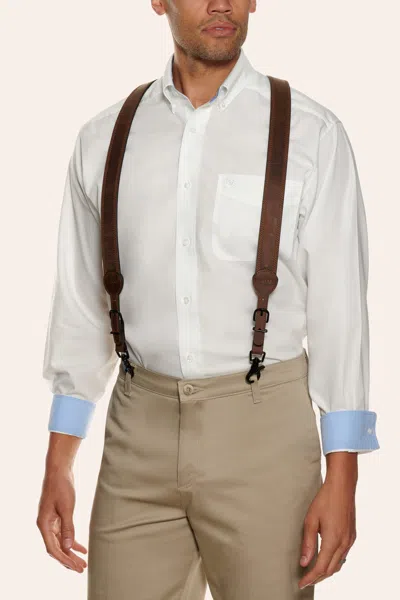 Ariat Men's Gallas Medium Brown Distressed Suspenders In Pattern