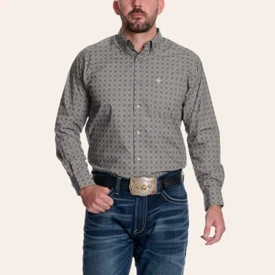 Ariat Men's Gray Geo Print Western Shirt