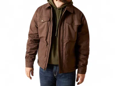 Ariat Men's Grizzly 2.0 Canvas Conceal And Carry Jacket In Bracken In Brown