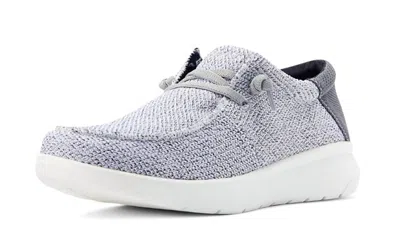 Ariat Men's Hilo 2.0 Stretch Distressed Casual Shoe In White/grey In Multi
