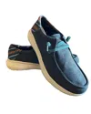 Ariat Men's Hilo 2.0 Stretch Shoes In Charcoal Blue/blue Aztec In Multi