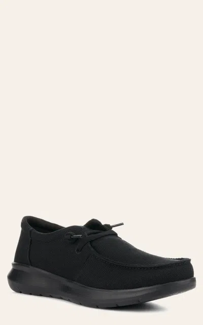 Ariat Men's Hilo Black Canvas Moc Toe Lace Up Casual Shoe