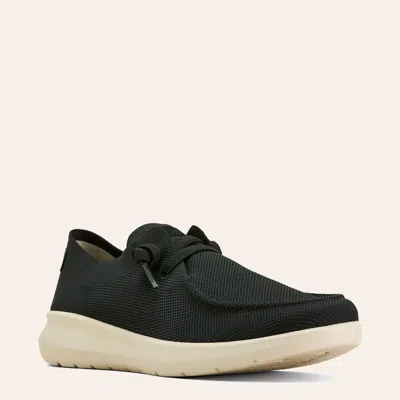 Ariat Men's Hilo Black Knit Moc Toe Shoes In Multi