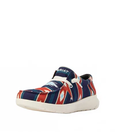 Ariat Men's Hilo Chimayo Shoe In Cristo Navy In Multi