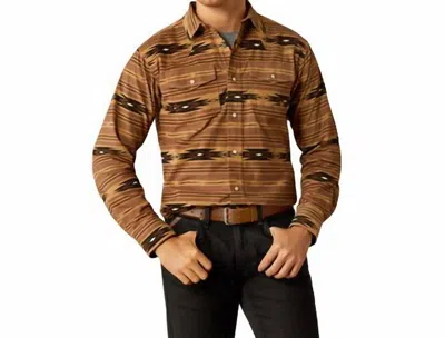 Ariat Men's Hobart Retro Snap Shirt In Bark