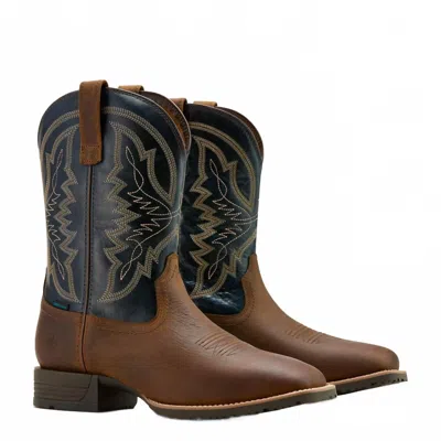 ARIAT MEN'S HYBRID RANCHWORK WATERPROOF COWBOY BOOT IN BROWN