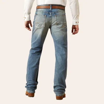 Ariat Men's M2 Stirling Shasta Light Wash Relaxed Fit Boot Cut Jeans In Blue