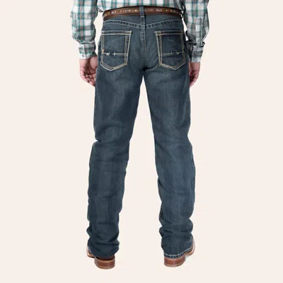 Ariat Men's M4 Boundary Relaxed Fit Low Rise Boot Cut Jeans In Blue