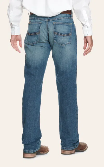 Ariat Men's M4 Legacy Dark Wash Relaxed Fit Boot Cut Stretch Jeans In Blue