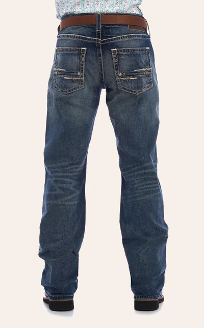 Ariat Men's M5 Medium Wash Slim Fit Straight Leg Stretch Jeans In Blue