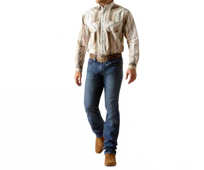 Ariat Men's Mack Pro Series Snap Evan Shirt In Black/multi In Neutral
