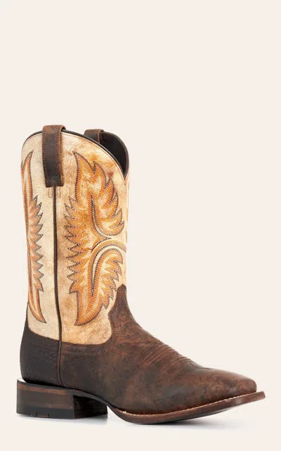 Ariat Men's Maple & Warm Stone Wide Square Toe Cowboy Boots In Brown