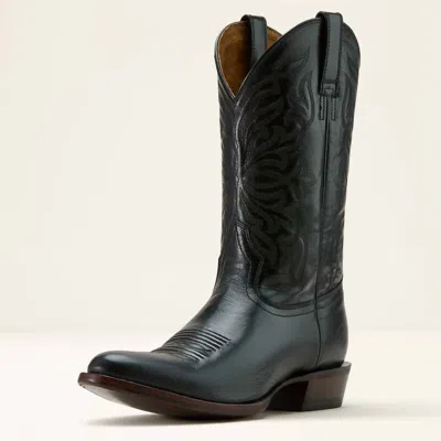 Ariat Men's Maverick Western Leather Boot In Inkwell Black In Multi