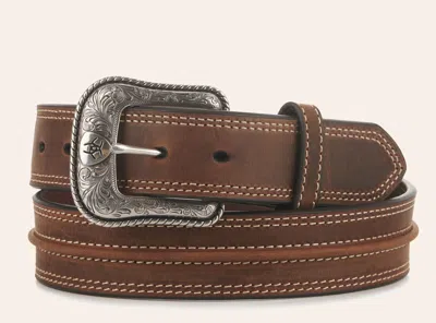 Ariat Men's Medium Brown Center Cord Western Belt