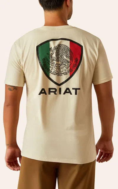 Ariat Men's Natural Tenochitlan Shield Graphic T-shirt In Multi