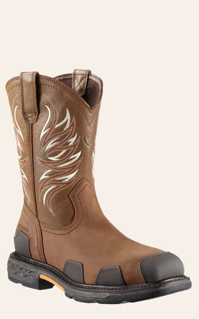 Ariat Men's Overdrive Alamo Brown Square Composite Toe Work Boot