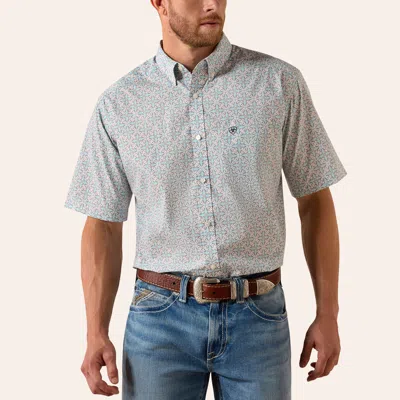 Ariat Men's Pier Blue Geo Print Shirt