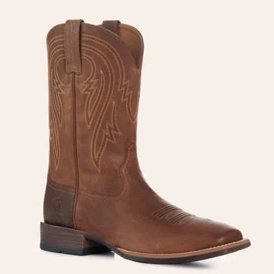 Ariat Men's Plano Woody Tan Bantamweight Wide Square Toe Cowboy Boots In Brown