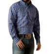 Ariat Men's Pro Series Rocco Button Down Shirt In Royal In Blue