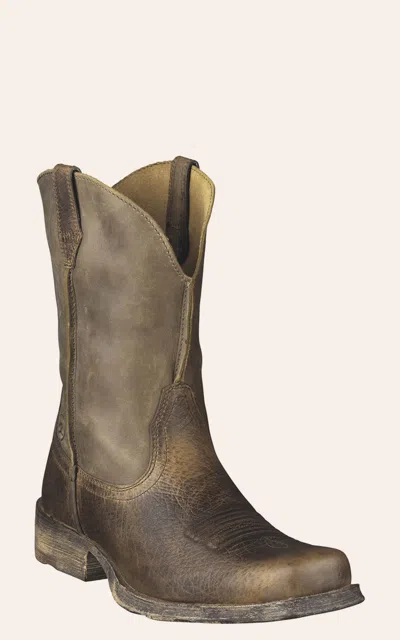 Ariat Men's Rambler Brown Bomber Wide Square Toe Cowboy Boots